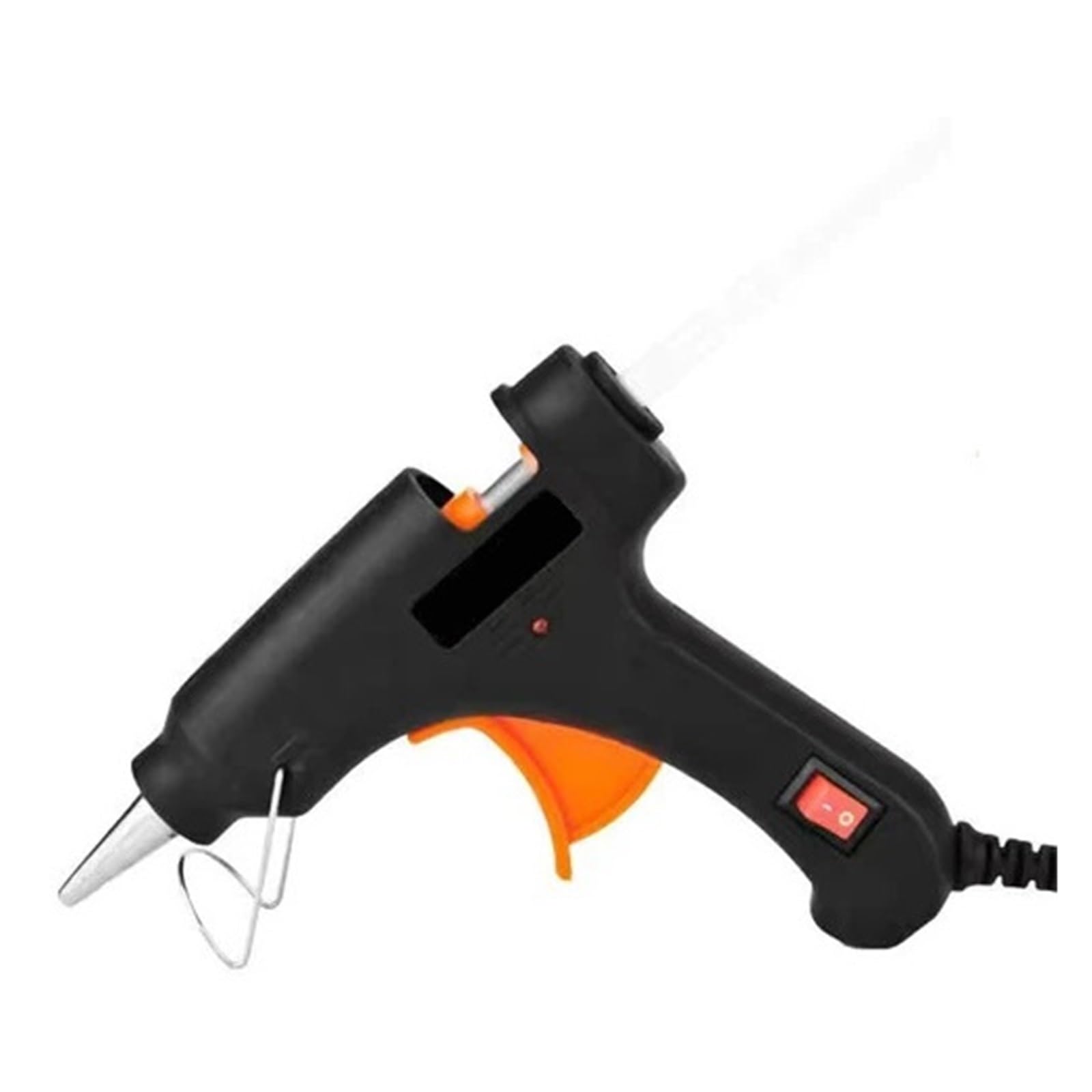 Pistolet do klejenia na gorąco, Pistolet do kleju na gorąco 20 W, miniaturowy pistolet przemysłowy z patyczkami 7 mm, narzędzie do naprawy termoelektrycznej, do majsterkowania i sztuki(Black*5)