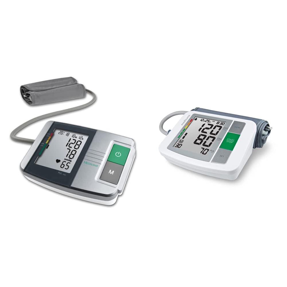 Medisana MTS Arm Blood Pressure Monitor, Accurate Blood Pressure and Pulse Measurement with Memory Function + Arm Blood Pressure and Pulse Accurate Measurement