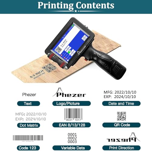 Marquage Facile sur Date d'Expiration et Code-Barre avec Phezer P16