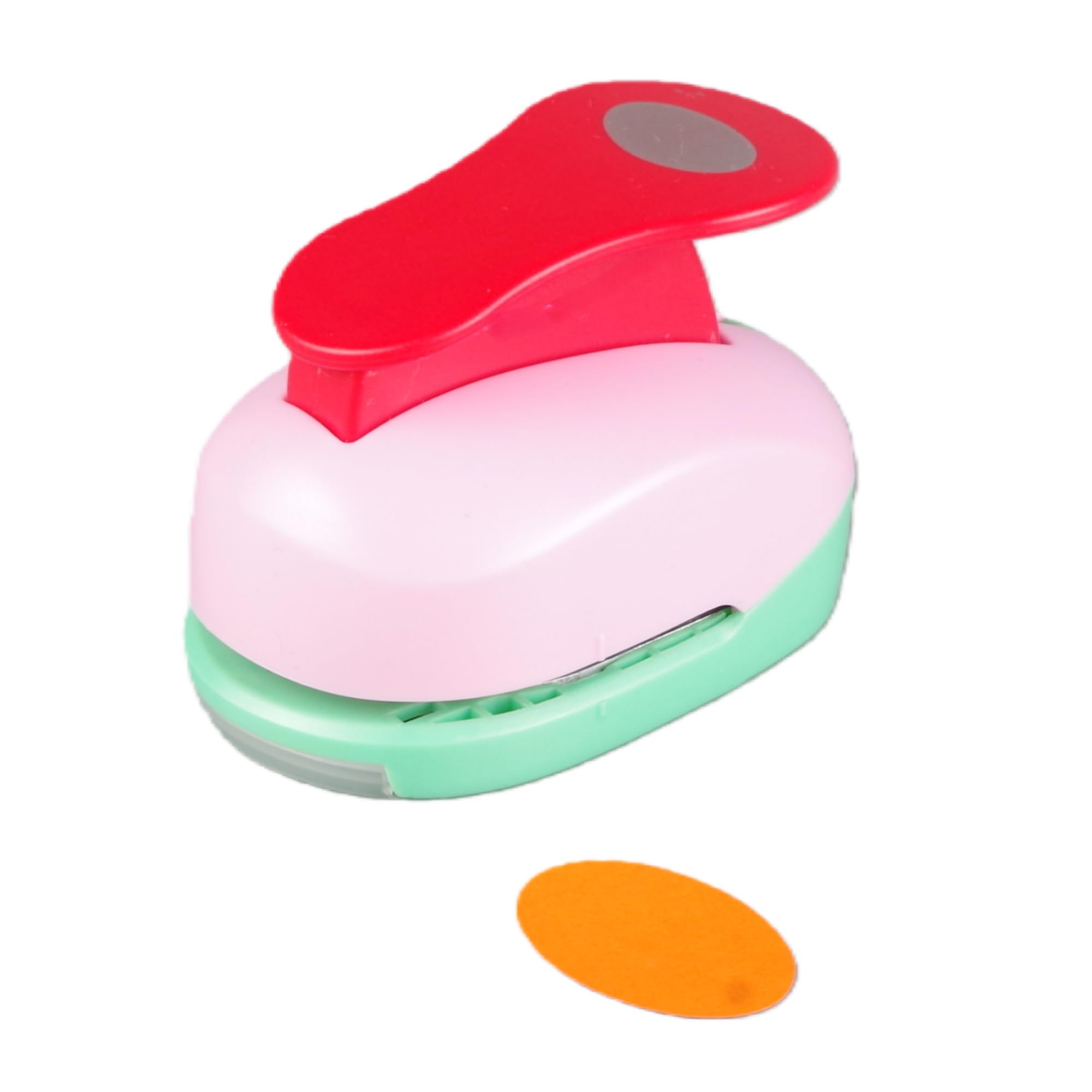 Oval Punch 2 inch Craft Lever Punch Handmade Paper Punch for Crafting Scrapbooking,DIY Card Making Candy Colour by Rondam 2 inch Ellipse