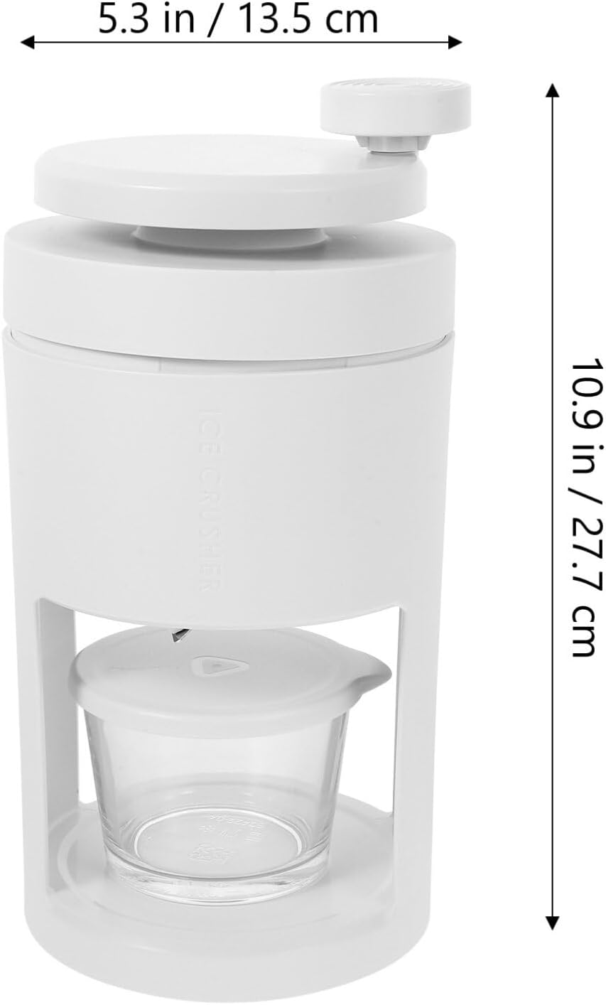UPKOCH Manual Ice Shaver Portable Ice Crushing Machine for Home Use Lightweight Handheld Design for Snow Cones and Drinks Material