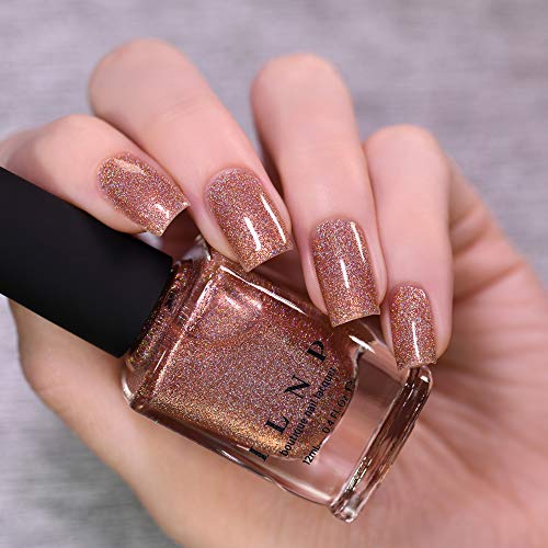 Image of ILNP Caroline - Glistening Rosy Copper Holographic Nail Polish