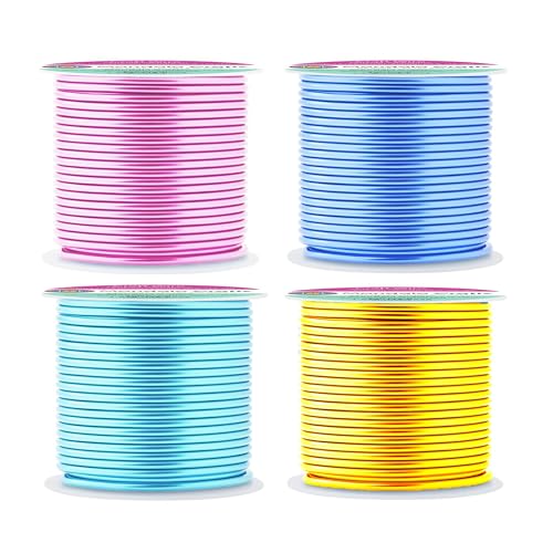 Image of Mandala Crafts 13 Gauge Pastel Anodized Aluminum Craft Wire, 240 FT | Colored, Flexible, Bendable, for Bonsai, Armature, Sculpting, Wire Wrapping, Jewelry Making, Weather & Tarnish Resistant