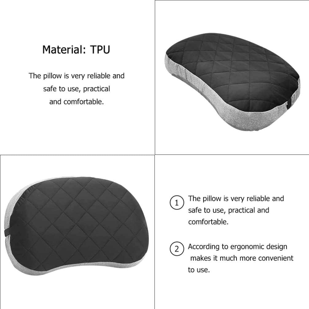 Oreiller d'extérieur ultraléger et Gonflable for et Camping, Oreiller Compact, Ergonomique, for Le Soutien Lombaire du Cou Pendant la randonnée en Camping