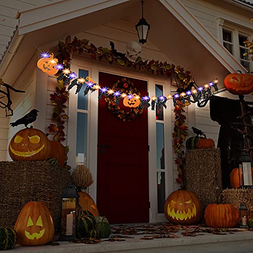 Halloween Happy Birthday Banner, Pumpkin Birthday Party Decorations With 8 Modes Led String Lights Halloween Theme 1St Kids Birthday Supplies For Thanksgiving Fall Pumpkin Decor #TOP4