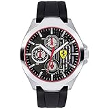 Schwarzes Zifferblatt mit weißen Details