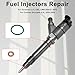 Frezon 8Pcs Fuel Injector O-rings Seal Gaskets Fuel Injectors Repair Kit Fit For Duramax LLY, LBZ, LMM 2004.5-2010,For Cadillac Escalade 6.6L 2004-2005# F00RJ01086, 97327722, F00E200099, 94013303