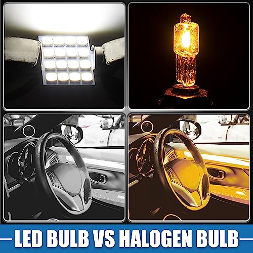 Bombillas LED para interior de coche DE3175 31mm 6000K set 4 miniatura 5