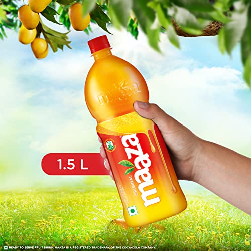 Image of Maaza Mango Drink, PET Bottle, 1.5 L (Pack of 2)
