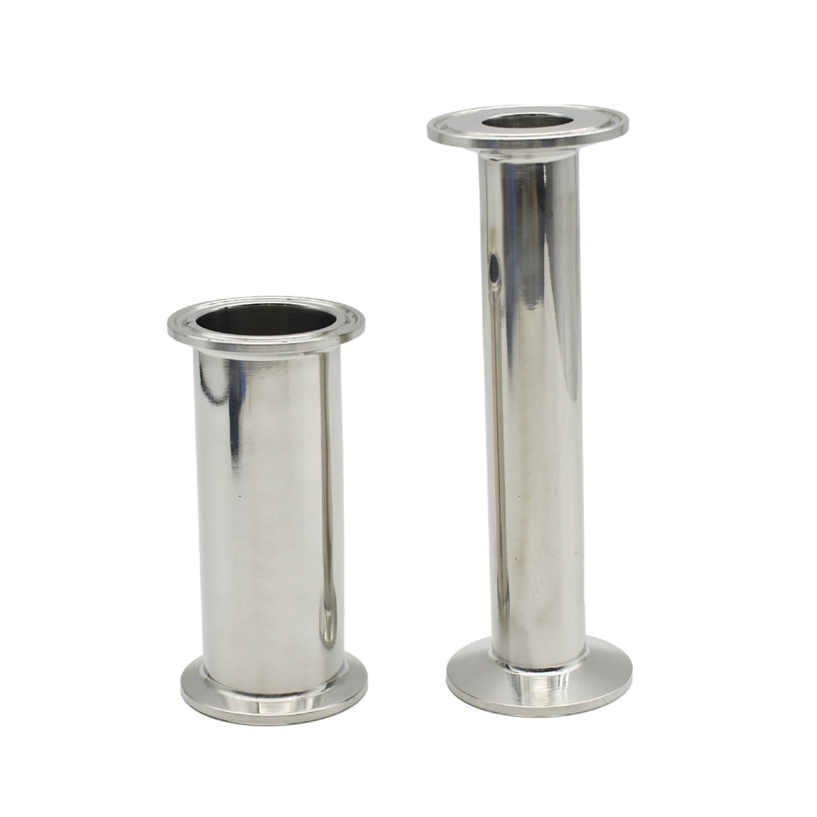 1,5 "2"-4 "304 tubo de bobina de triple abrazadera de acero inoxidable conector de tubería de acero inoxidable 100mm 150mm 200mm 250mm de longitud(Length 150mm OD51 X Ferrule64)