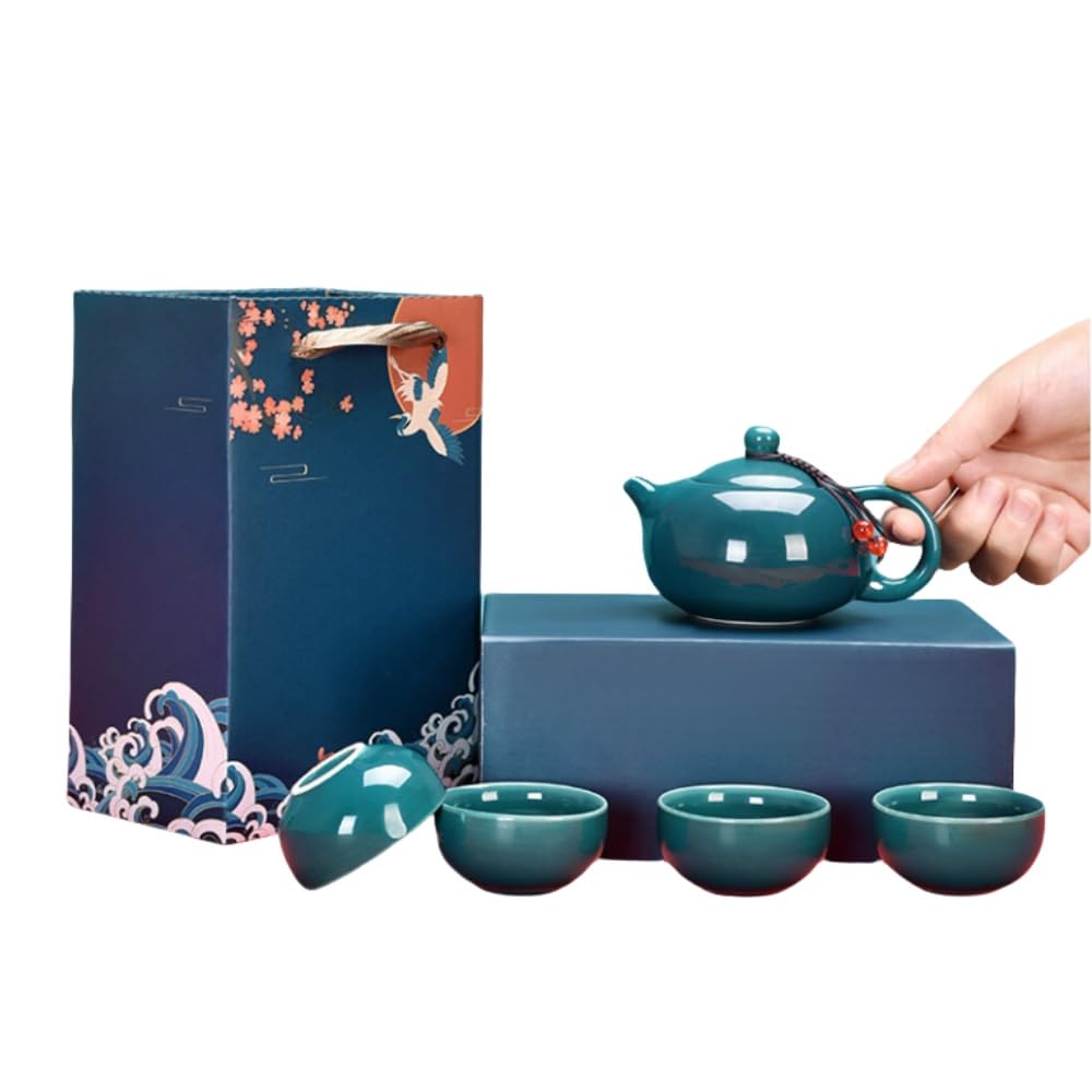 Ceramic Tea Set, Travel Compact