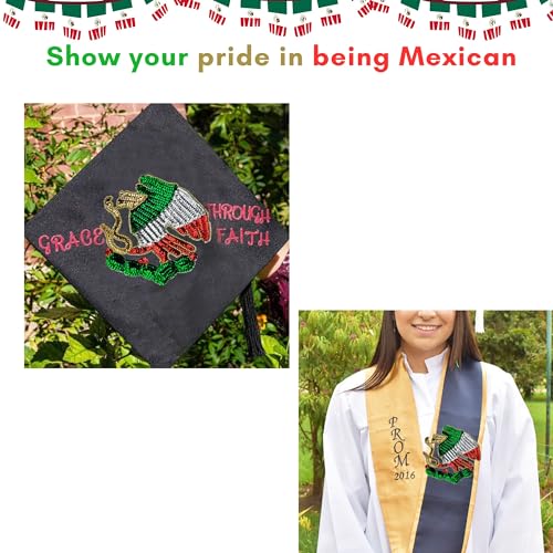 Patch à paillettes aigle mexicain thermocollant pour customiser veste et sac - 6