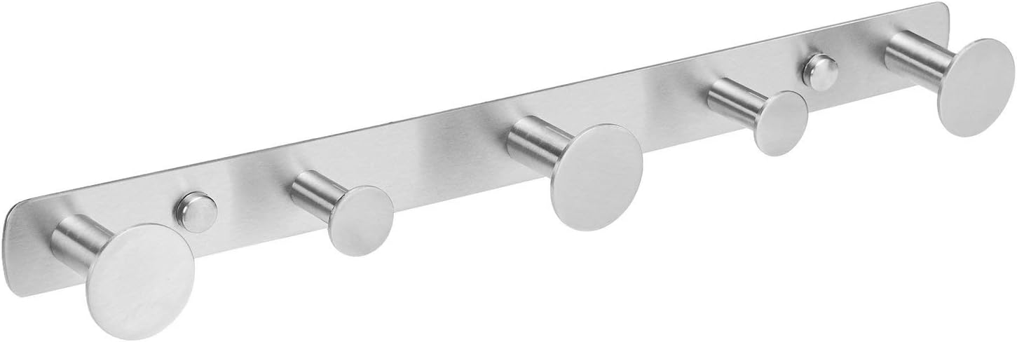 ganci per asciugamani per il bagno in nichel spazzolato