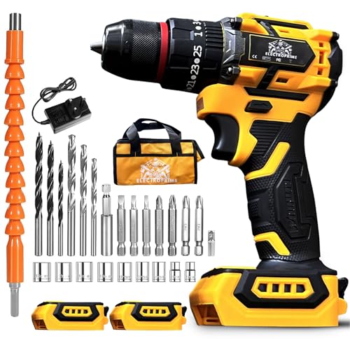 Electroprime Taladro Percutor A Bateria 21v 2x Baterias 2500mah 65nm Puntera Acero 24 Accesorios Taladro Atornillador 25 3 Ajuste Par 2 Velocidades Aparafusadora Destornillador Inalambrico Electroprime Taladro Percutor A Bateria 21v 2x Baterias 2500mah 65nm Puntera Acero 24 Accesorios Taladro Atornillador 25 3 Ajuste Par 2 Velocidades Aparafusadora Destornillador Inalambrico