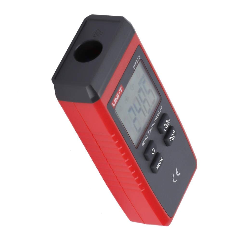 UT373 Tacómetro Mini sin contacto Digital LCD del láser Tach Medidor de velocidad 10-99999RPM Cuentakilómetros