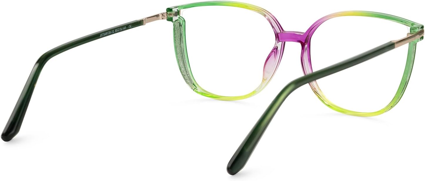 VOOGLAM Stylish Square Blue Light Blocking Glasses for Women Anti Eyestrain Dry Eyes Eyewear Kinfe TR90 - Image 8