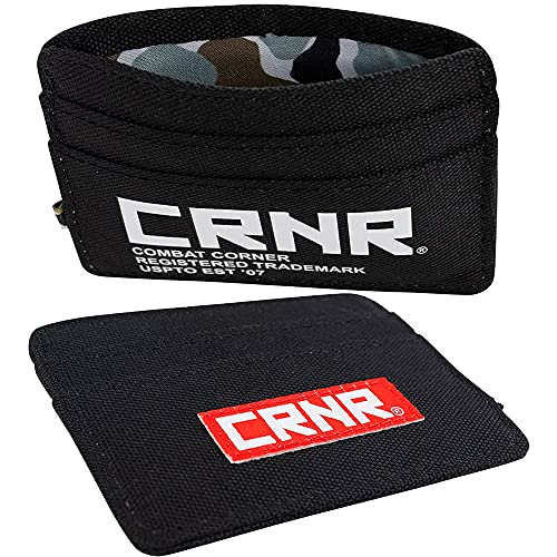 Combat Corner Chuck Compact Wallet - Convenient and Minimalist Wallet with 4 Cards Slots, 1 Large Pocket for Men Women