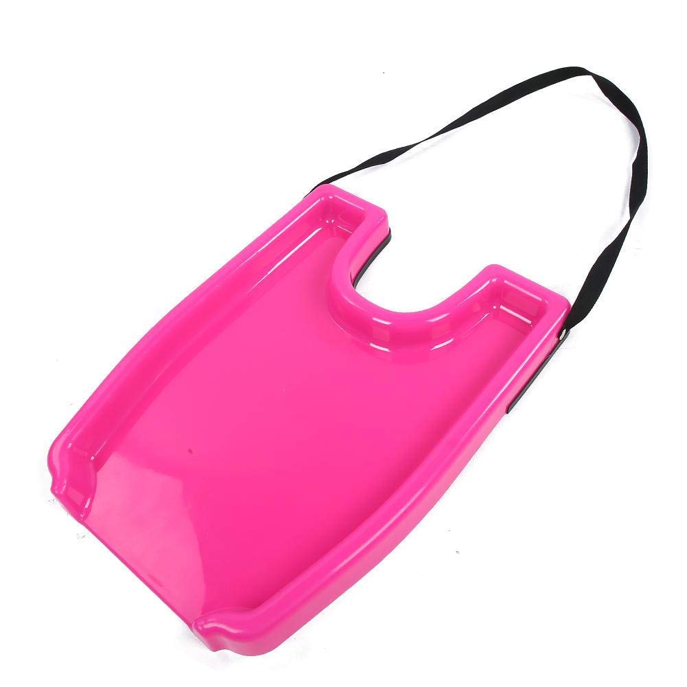 DIXII Hair Washing Tray, Portable Shampoo Tray, Soft Shampoo Basin Plate and Rinse Tray, Suitable for Pregnant Women, The Elderly, with Limited Mobility, No Pressure on Shoulders and Neck(Pink)