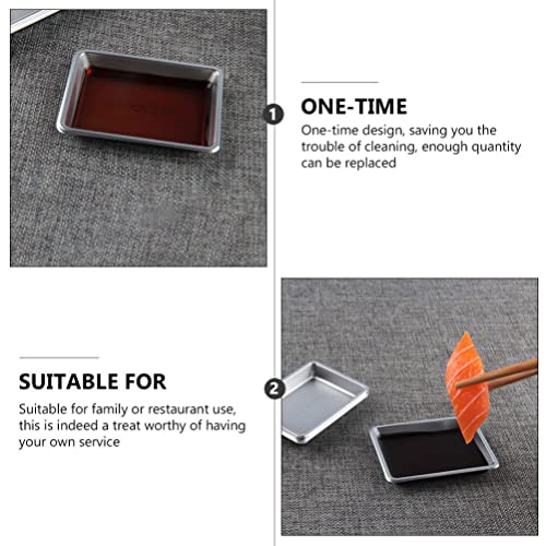 YARNOW Pratos de Molho de Plástico Reutilizáveis ​​De 100 Pcs Pratos de Tenda de Tigela de Suspensão