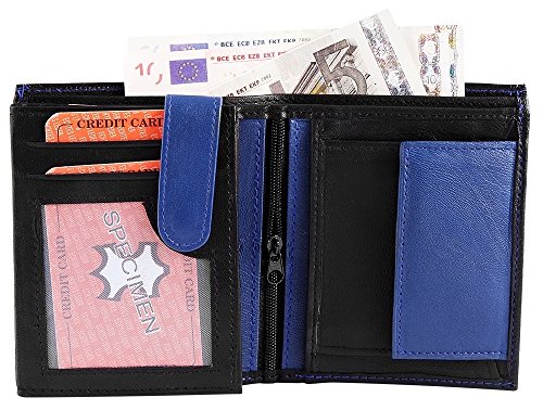 Monopol Herren Geldbörse aus Echtleder, 10 x 12 cm