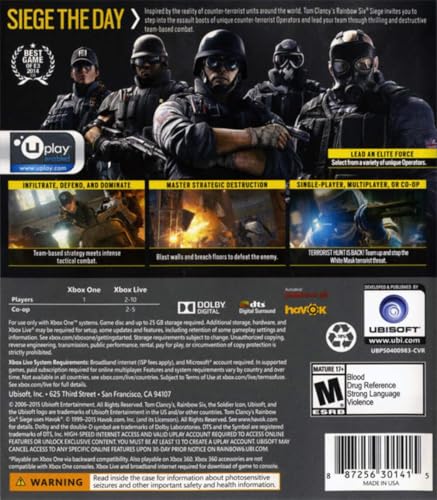 Tom Clancy' Rainbow Six Siege Greatest Hits Xbox One Us - vue 2