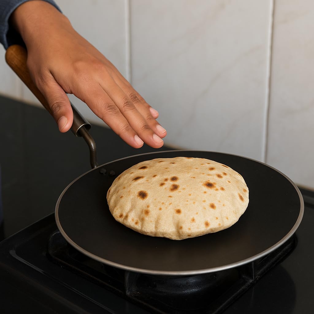 Sumeet 4Mm Hard Anodised C.Tawa 10 (Punjabi Handle)