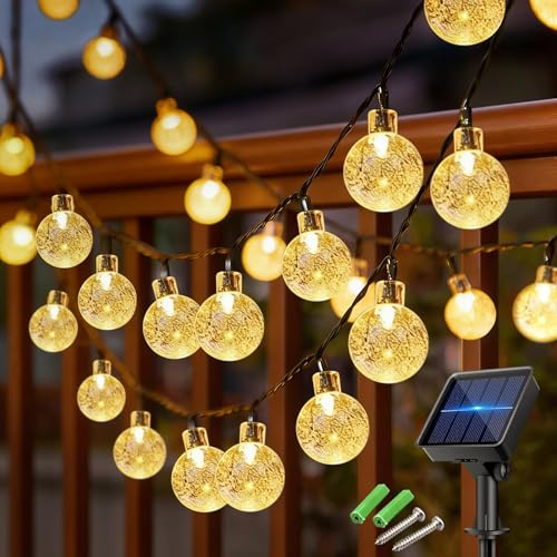 Laihur Solar Garden Lights 50LED Solar Lights Outdoor Garden Waterproof