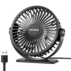 レトロブラック卓上扇風機 3段階調整 Amazon | レトロ扇風機 USBプラグイン式 静音 多機能 卓上 360