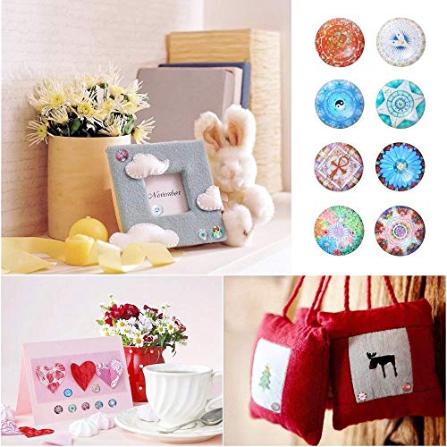 JZK 12mm + 14mm, 180 x rotondi bottoni cabochon