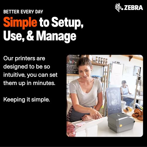 Image of Zebra ZD421 Thermal Transfer Shipping Label Printer | 4x6 | No Ink Required