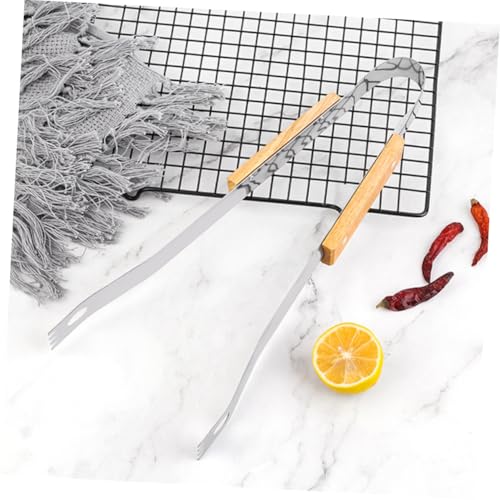 Kit de 3 utensilios para parrilla BESPORTBLE acero inoxidable miniatura 6