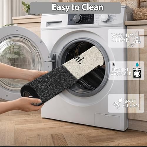 Tapete decorativo NYZE 90x60 cm negro suave antideslizante miniatura 7