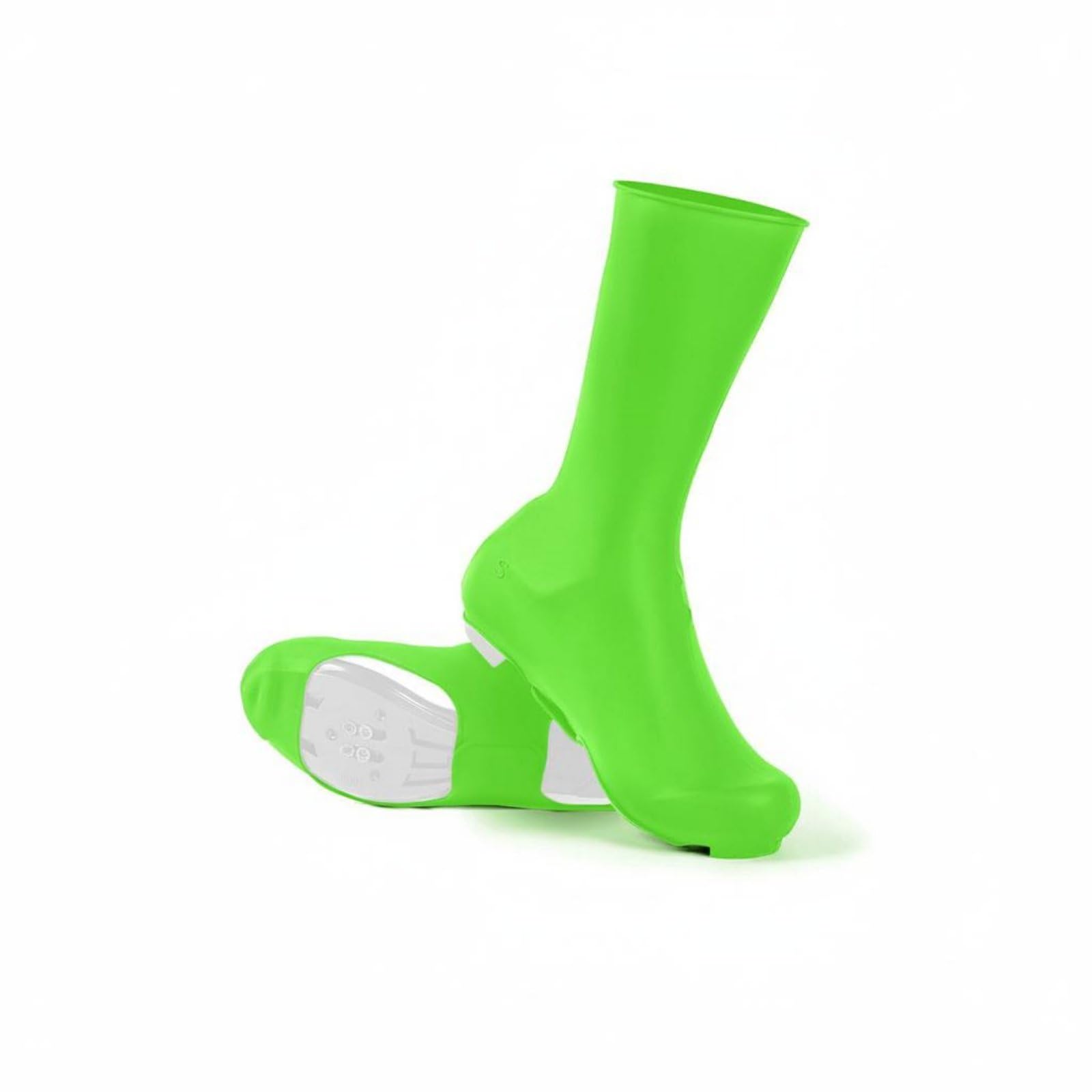 Windproof Cycling Shoe Cover Anti-Slip Sole Bike Thermal Silicone Overshoe Waterproof for Cyclists, Cold Weather, Rainy Days, Green, | Covers Shoes & Sporting-image-15