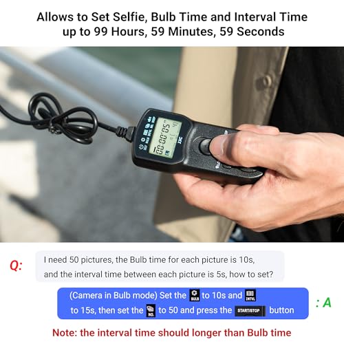 Image of JJC Timer Remote Control for Panasonic Lumix GH5,G85,G9,G7,GH5S,GH4,GH3,GH2,GX8,GX7,FZ2500,FZ2000,FZ100,FZ150,FZ200,FZ30,FZ50,G3,G5,G6,Replaces Panasonic DMW-RS1 /RSL1