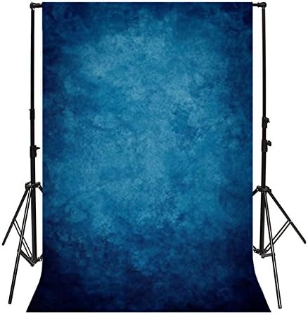Yeele 5x7ft Vintage Dark Blue Photography Backdrop Solid Blurry Gradient Pastel Chic Colours Design Photo Background Photobooth Adult Baby Party Photo Video Shoot Studio Props Drop Vinyl Wallpaper