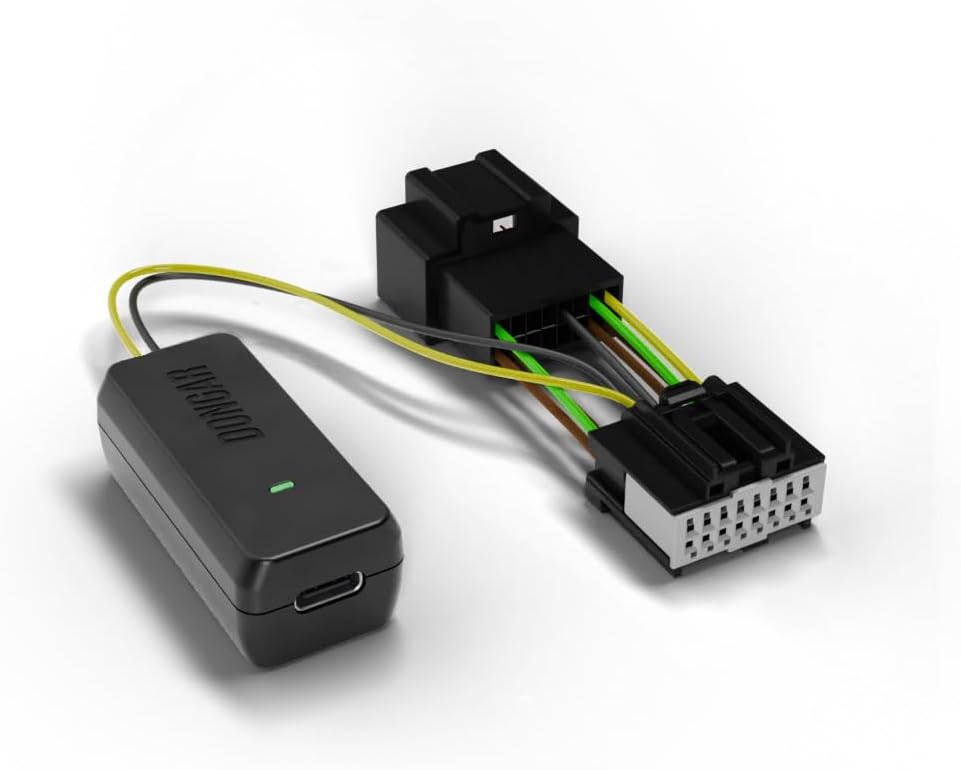 Dashcam Power Adapter (16-pin Type A) for Ford Vehicles. Compatible with Select Bronco, F150 and More. Built-in USB Power Source, Connects to Rearview Mirror, Easy to Install