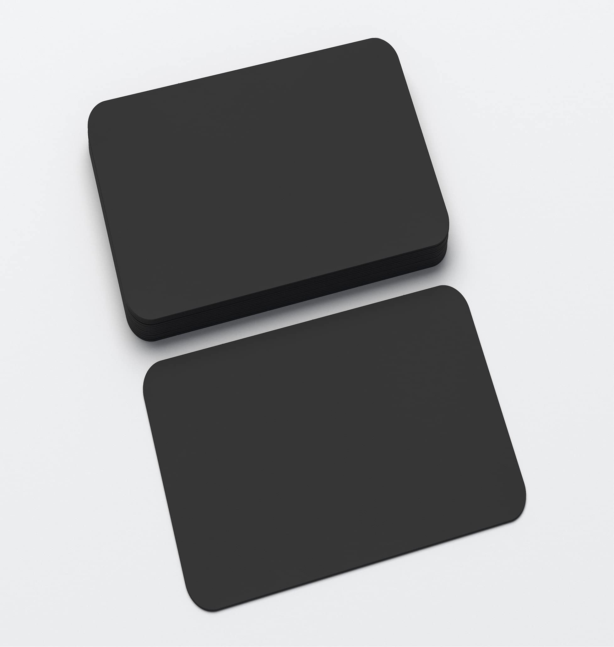 Prestige A5 Black Card - 400gsm Thick Craft Card - Round Cornered - 10 Sheets per Pack