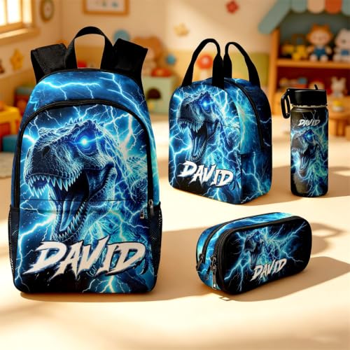 Image of Custom Kid Backpack for Boys Toddler Backpacks Back to School Bookbag Set