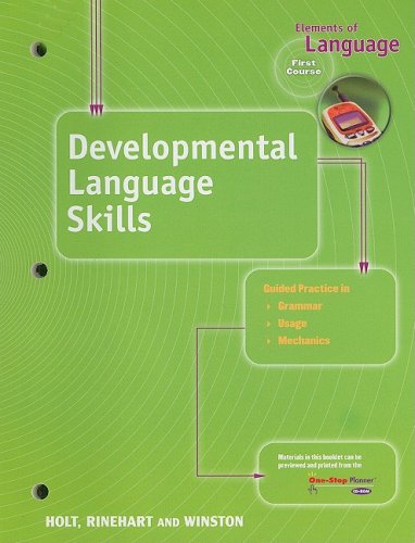 Buy Elements of Language - First Course: Developmental Language Skills — BookShops.in