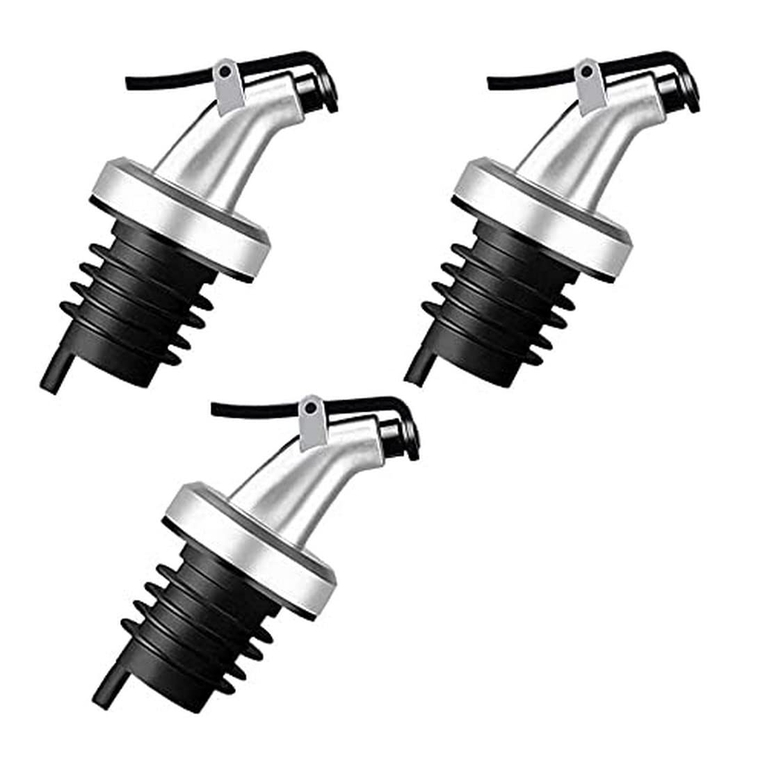 LOMIARA Oil Dispenser Stopper, Bottle Designed for Oil Olive Bottle, Leak-Proof Cap (Pack of 3)