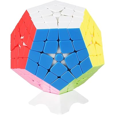 Willking 4x4 Megaminx Stickerless Speed Cube Master Kilominx 4X4 Pentagonal Speed Cube Dodecahedron Cube Puzzle Toy