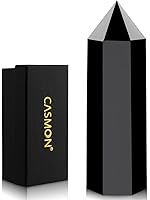 Vista 11 de CASMON Varitas de cristal curativo grandes de 3.9-4.3 pulgadas (3.9-4.3 in), piedra de torre de cristal de obelisco de lapislázuli azul natural, 6