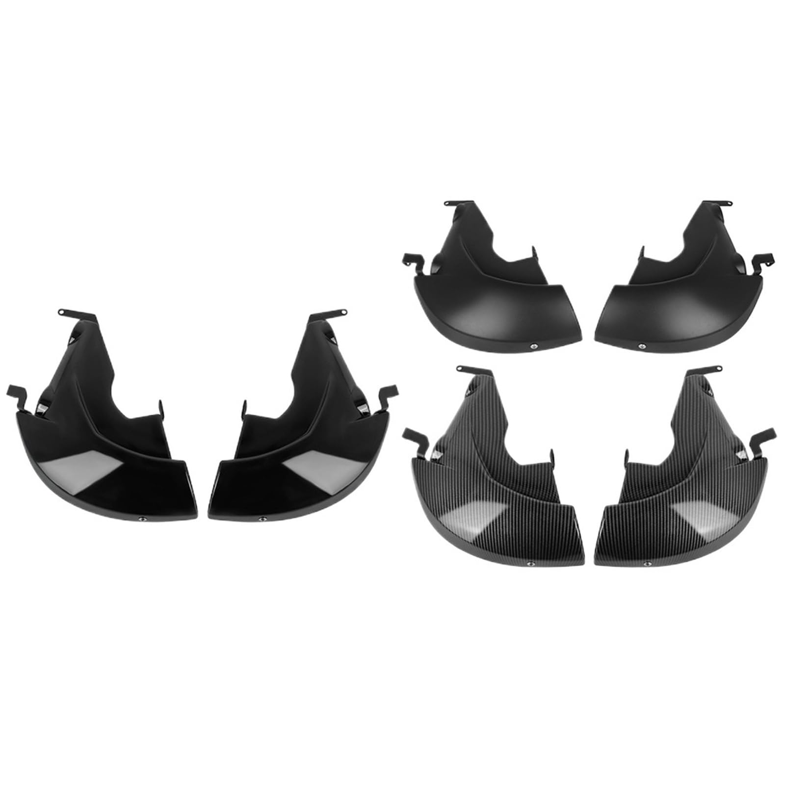 Compatible con YZF R1 Kit conducto refrigeración Pinza, Carcasa enfriadora | Proporciona un flujo de aire constante for la disipación del calor de los frenos.(Glossy black)