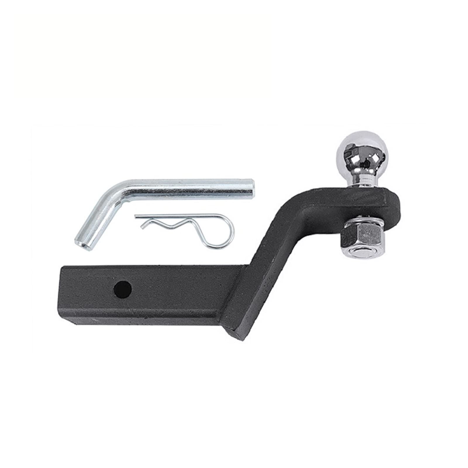 Zaczep do przyczepy, 10-calowy regulowany 4 poziomowy przyczepa Drop Hitch Hitch Ball Holuj do 2-calowego odbiornika z piłką 50 mm Rv. Dostęp do karawany kampera(Set With 2 Inch Ball)