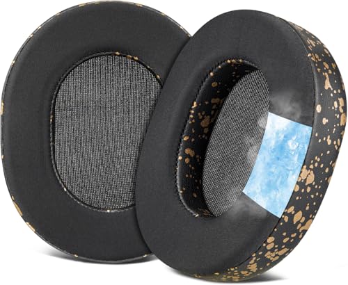 Image of SOULWIT Earpads Replacement for SteelSeries Arctis 1 /3 /5 /Arctis 7 /7+ /7P /7P+ /7X /7X+ /9 /9X /Pro /Prime(Do Not Fit Any Arctis Nova) Headset, Ear Pads Cushions with High-Density Foam (Arctis CG Black Gold)
