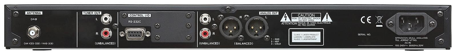 Tascam CD-400Udab Lecteur multimédia avec Tuner et récepteur Bluetooth Noir