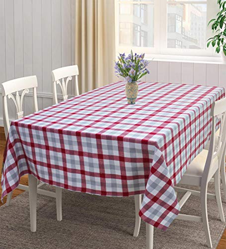 Image of AIRWILL, 100% Cotton Self Designed 4 Seater Table Cloth, Pack of 1 pc.