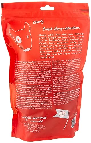SnackOMio - Premium dog snack - juicy chicken wings, grain-free, 1 pack (1 x 500g), 500 count (Pack of 1) - Image 3