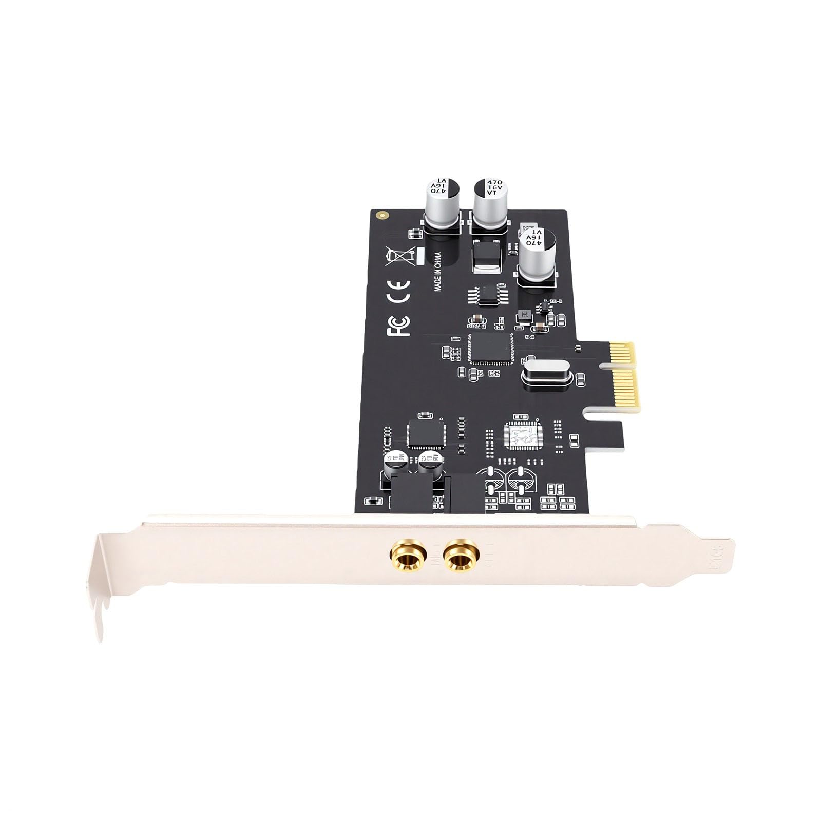 Zunate Tarjeta de Sonido PCIe X1 para PC de Escritorio, HD de un Canal