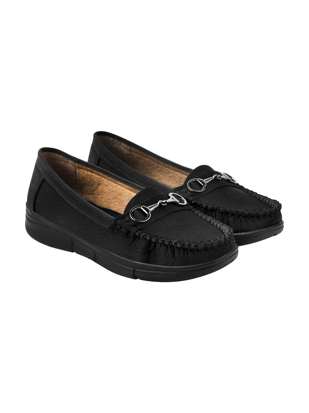 Buckle Detailed Casual Loafers for Women & Girls